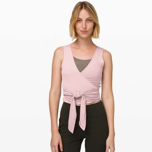 SOLD NWT Lululemon Twist Me Up Crop Tank Blush